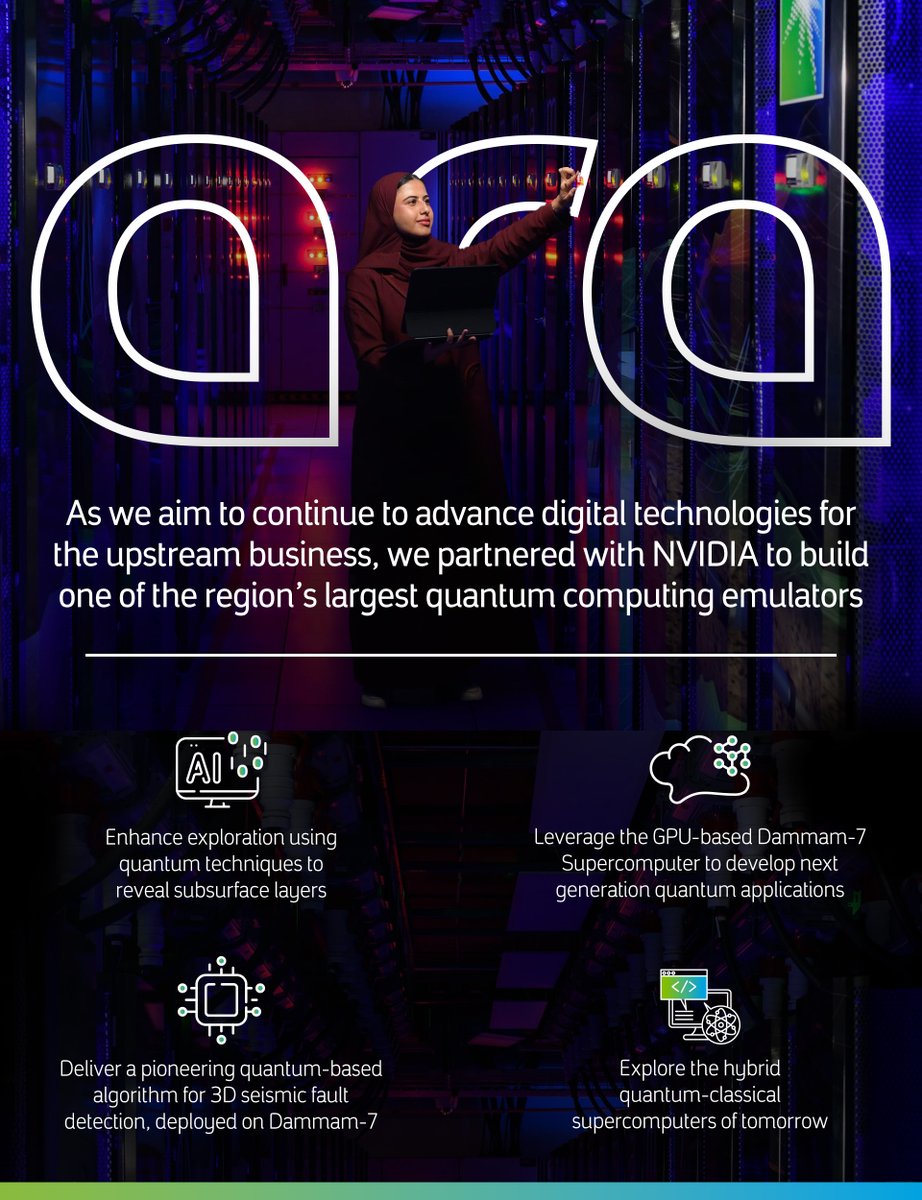 aramco's tweet image. Through our partnership with NVIDIA, we strive to advance cutting-edge technologies and upstream solutions, with the aim of continuing to deliver reliable energy to the world

Learn more
bit.ly/46M83JC