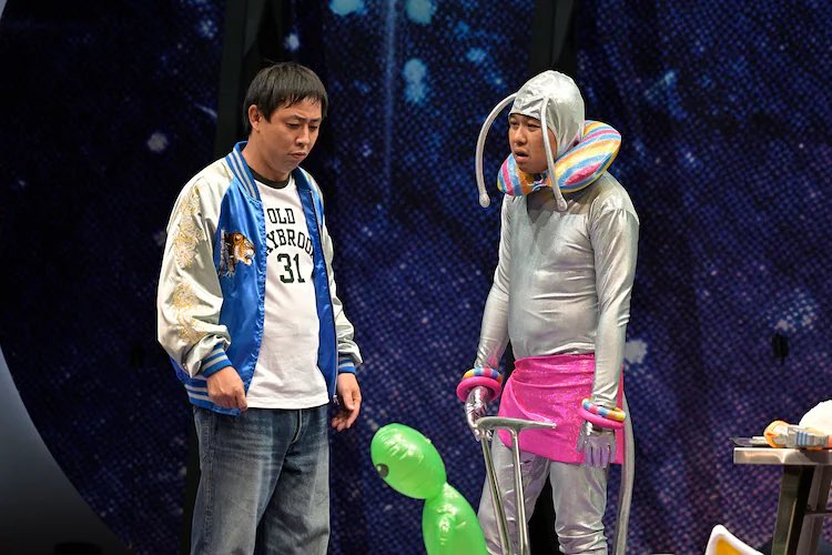 M_H_2012ssh's tweet image. 森田「コント、宇宙人カフェ」
#キングオブコント
