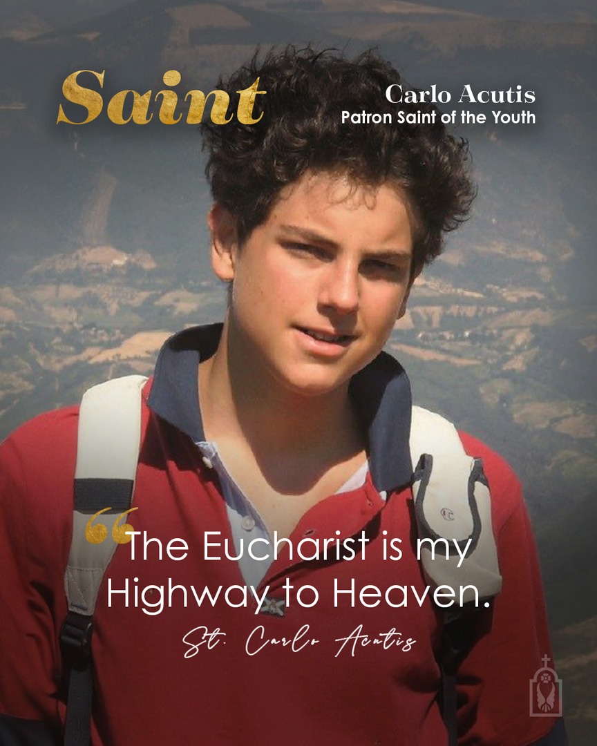 lacatholics's tweet image. St. Carlo Acutis, canonized a little over a month ago, taught himself basic computer coding and built a website dedicated to all the Eucharistic miracles around the world. 

St. Carlo Acutis, pray for us!