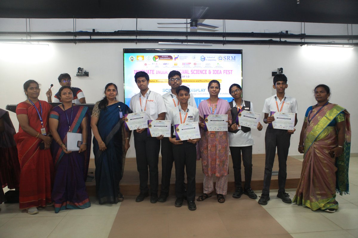 SRM_Univ's tweet image. Kudos to all winners!
#SRMIST #SchoolofComputing #INSIF2025 #InnovateIndia