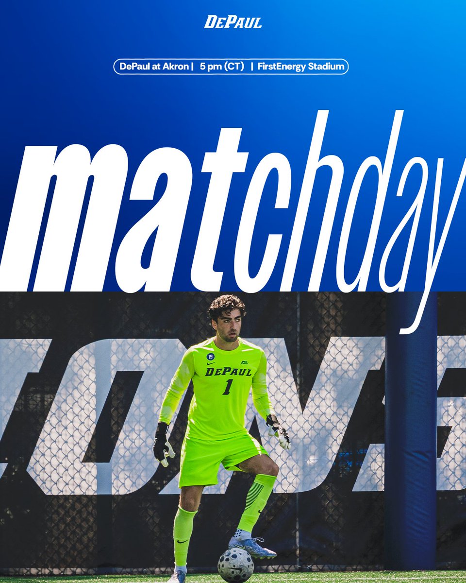 A divisional clash on deck. It's match day in Akron. 

🆚 Akron
🕔 5 p.m. (CT)
📊 ow.ly/EUTX50Xa8Gh
📺 ow.ly/Ry6550Xa8Gi
