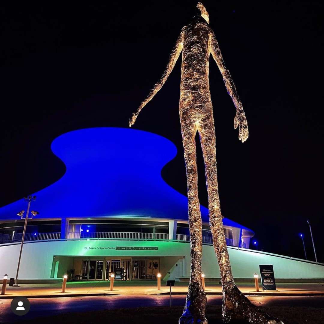 Saint Louis Science Center (@stlsciencectr) on Twitter photo Tonight, we’re cheering on the St. Louis Blues by lighting the Planetarium in blue and yellow for Opening Night! 💙💛 #LGB Tonight, we’re cheering on the St. Louis Blues by lighting the Planetarium in blue and yellow for Opening Night! 💙💛 #LGB
