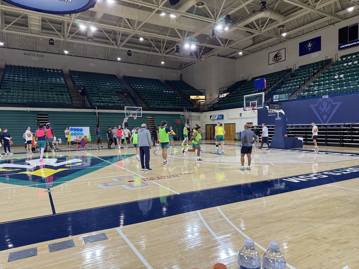 Greetings from Trask Coliseum. Here for UNCW practice. Year 6 of the Takayo Siddle era.
