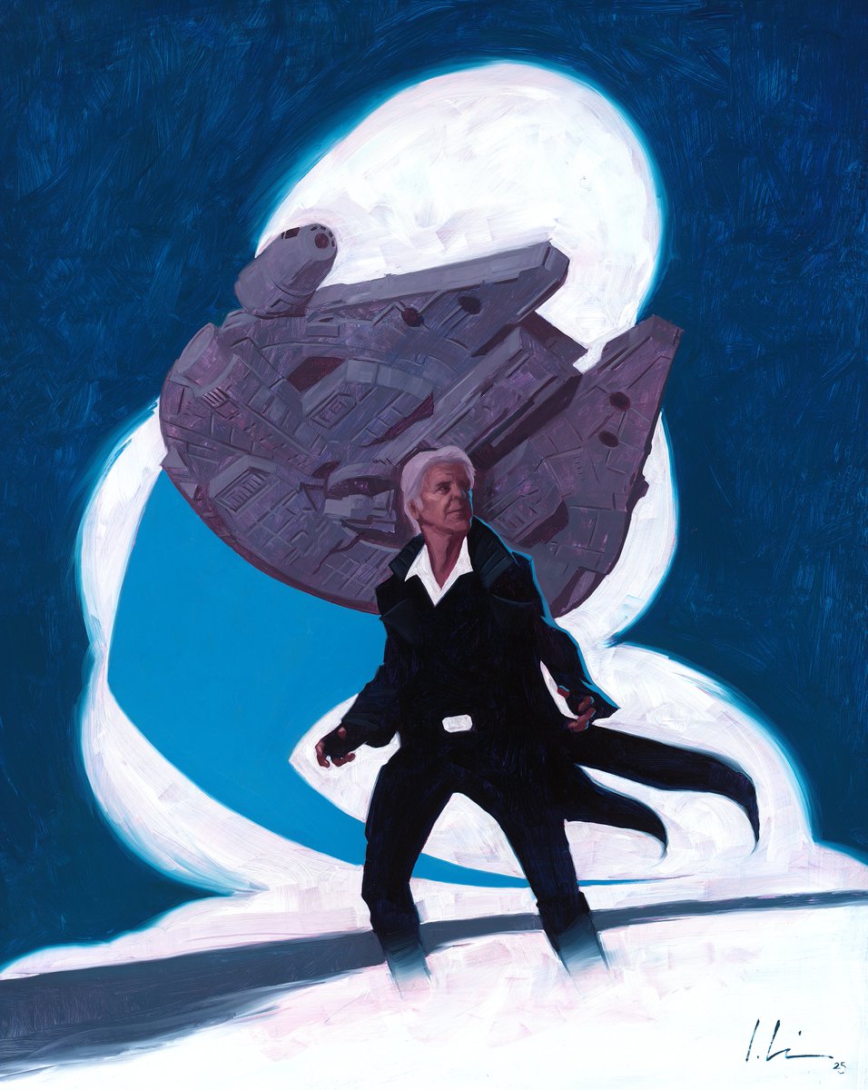 JeremyWilsonArt's tweet image. HAN SOLO - Hunt For The FALCON!
#3 Incentive Variant @Marvel 
Original available - 
16&quot; x 20&quot;, Oil on Cradled Panel.
#Starwars #HanSolo #MilleniumFalcon