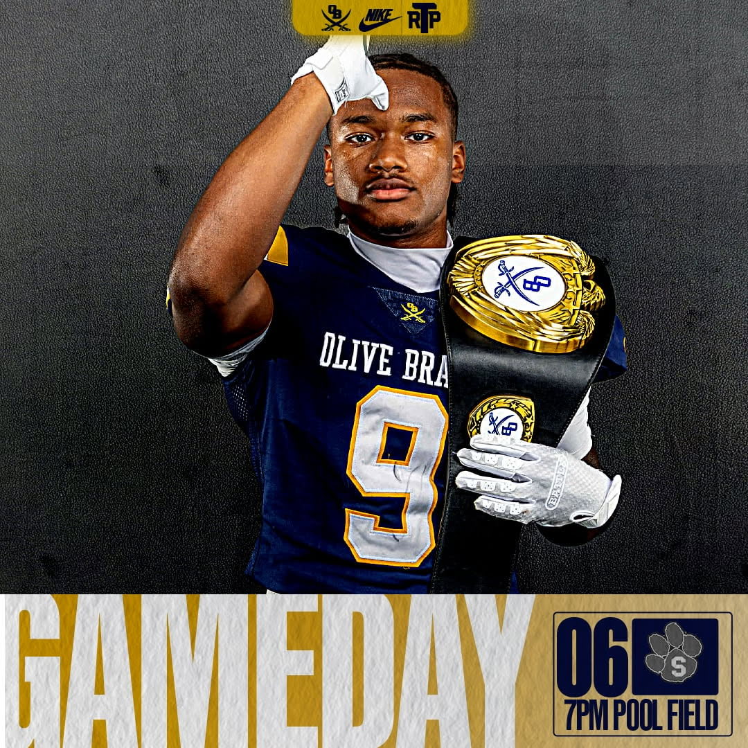 OB_football's tweet photo. WEEK 7 1st District Play
๐๏ธ: This Thursday , October 9th
โฑ๏ธ: 7:00pm
๐๏ธ: Pool Field @ Olive Branch HS
โ: Saltillo High School
COME PACK IT OUT!!! #RTP ๐ต๐ก
#PackThePool #RTP #OBPride https://t.co/idZZfpHrIb