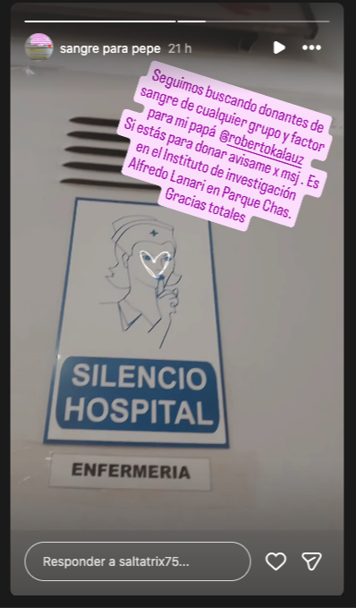 Seguimos necesitando donantes de sangre de cualquier grupo y factor para Roberto José Pepe Kalauz, sobreviviente del Villazo y papá de mi prima Laura (en IG: @saltatrix75). Gracias por compartir 🫶

youtu.be/KGPJRQtBZjE?si…