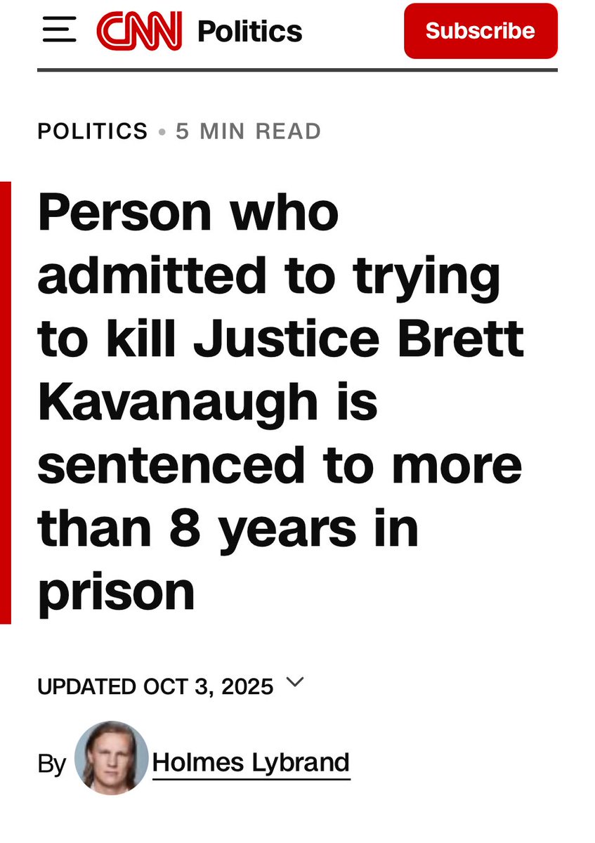 Cutchacockoff's tweet image. 8 years and ONE day assholes! You make it sound like it’s a bit more than 8 years. It’s also 22 years LESS than recommended by prosecutors.
Cannot hate @cnn fake news enough