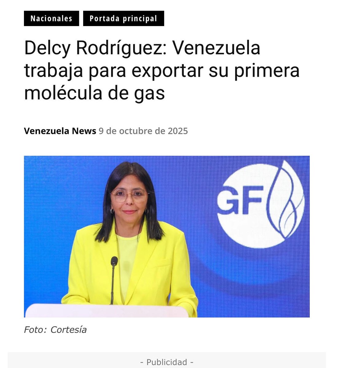 roseSuarz's tweet image. Durante su participación en el 14.° Foro Internacional del Gas, la vicepresidenta ejecutiva de la República, Delcy Rodríguez, informó que Venezuela trabaja con importantes compañías para exportar su primera molécula de gas.

#VenezuelaConPalestina