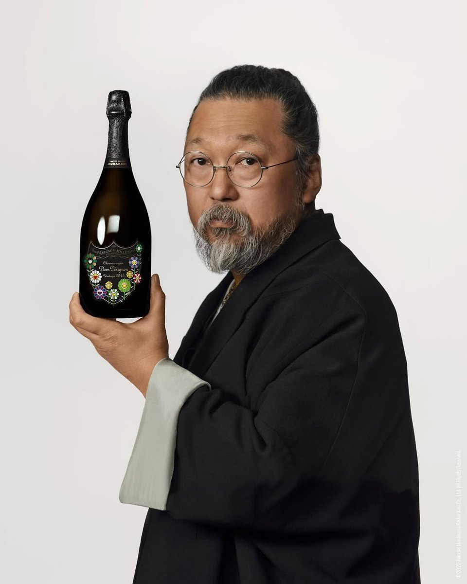 Dom Pérignon has collaborated with renowned Japanese artist Takashi Murakami on limited-edition bottles