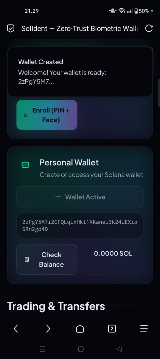 Uusbigwin's tweet photo. @solidentxyz 2zPgY5M7i2GFQLqLxHkt1XKaneu3k24UEXip6Rn2gp4D
#Solident #Solana #Biometrics #Security https://t.co/BC7GME3gID