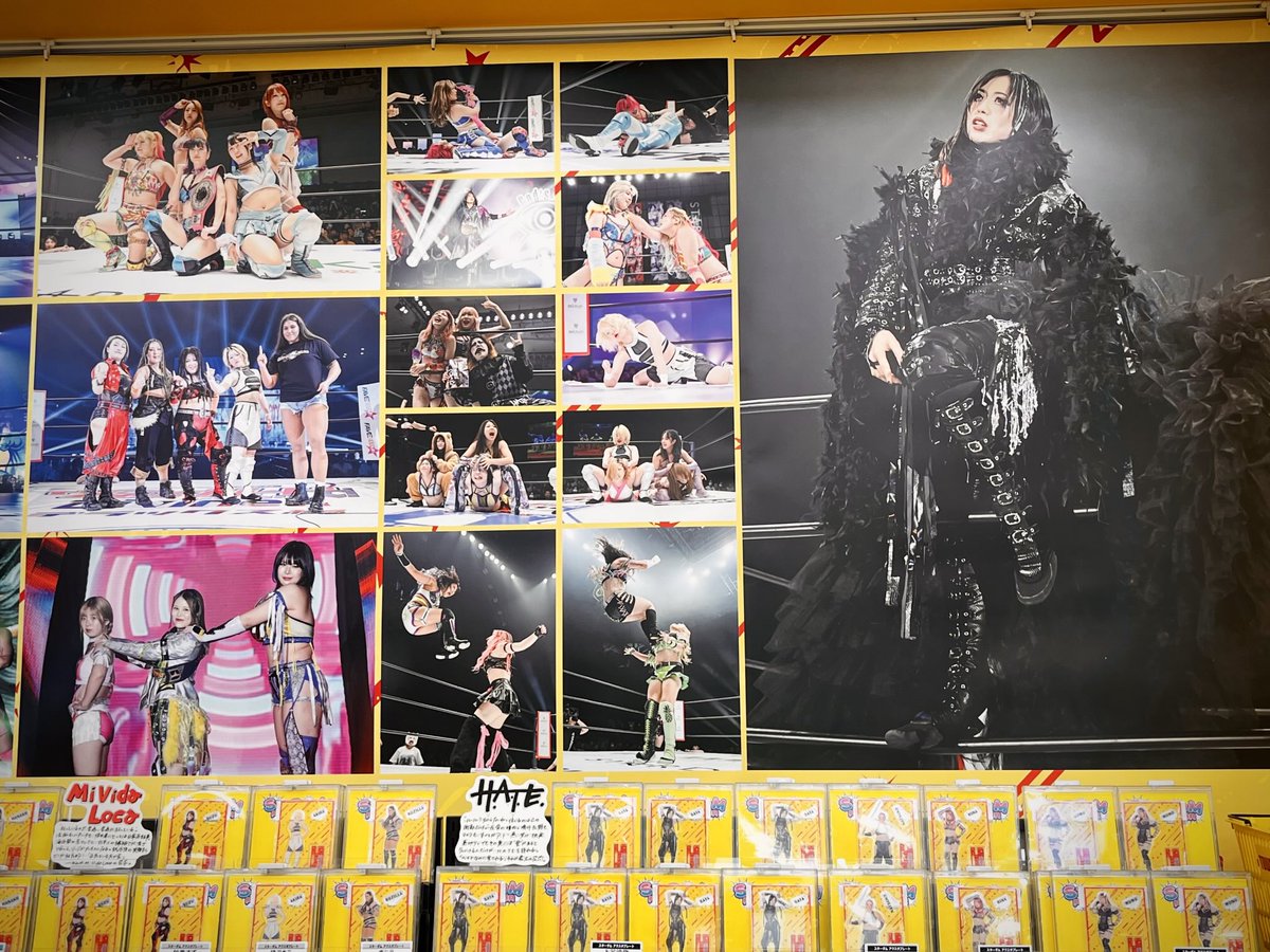 FrontRowRayco's tweet image. Stopped by Tower Records at Shinjuku for STARDOM pop up store!! Real real quick!! やっと稀杏ちゃんアクスタとキーホルダーゲット出来た❤️🖤 先ずはミッション達成‼︎