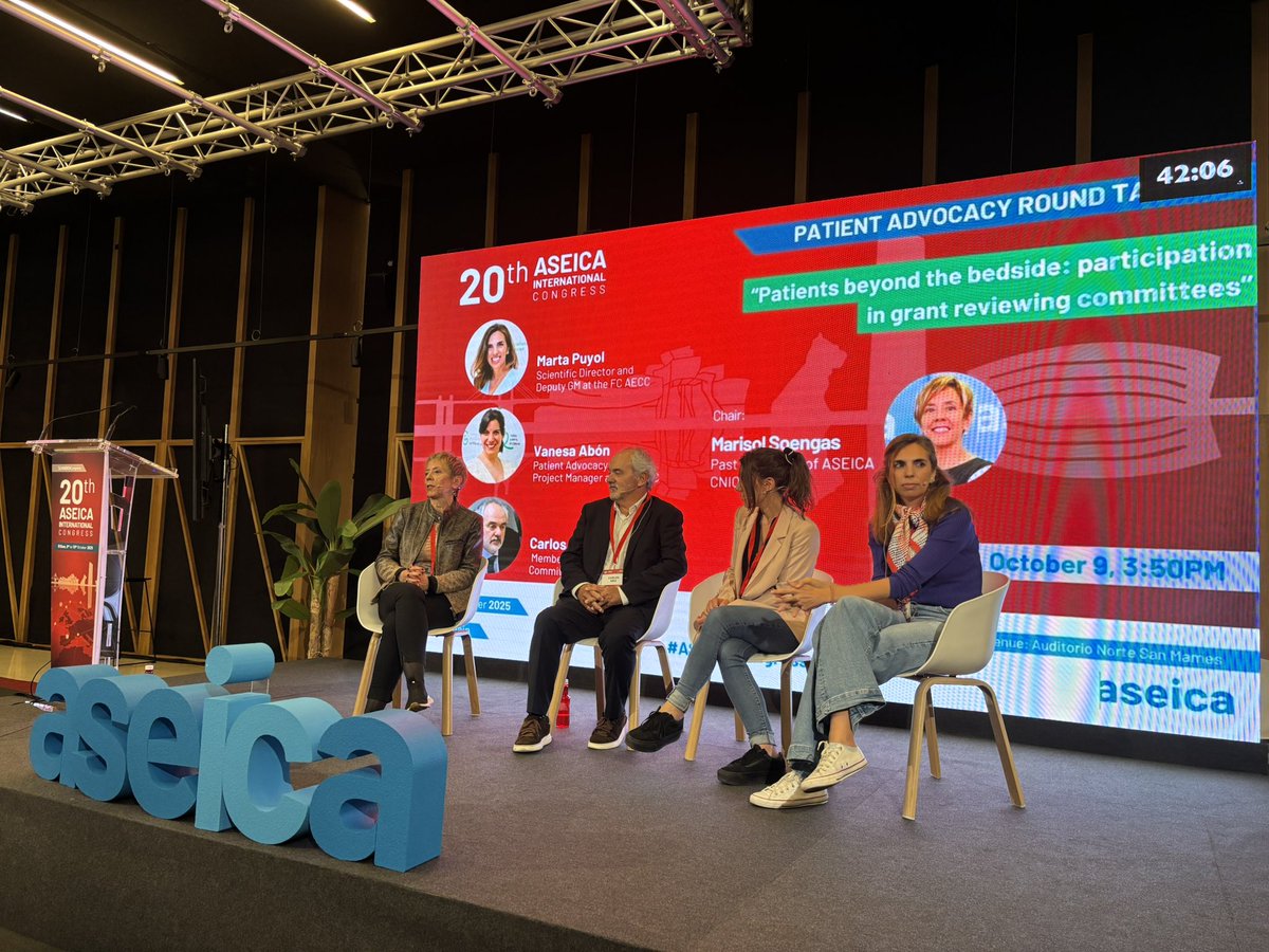 Hoy en el #ASEICACongress conocemos de primera mano el programa #PatientAdvocacy de <a href="/ContraCancerEs/">Asociación Española Contra el Cáncer</a> 
Porque no debemos olvidar para qué ni para quién investigamos. 
<a href="/HumanizacionAB/">Catedra Humanización UCLM</a> <a href="/ASEICAnews/">ASEICA</a>