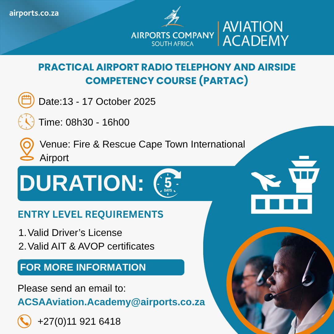 Ready to Elevate Your Skills? ✈️

PARTAC nominations are now open!

Don’t miss the opportunity to nominate your delegates for this premier aviation training experience.
Empower your team with world-class aviation training opportunities and submit your nominations today!