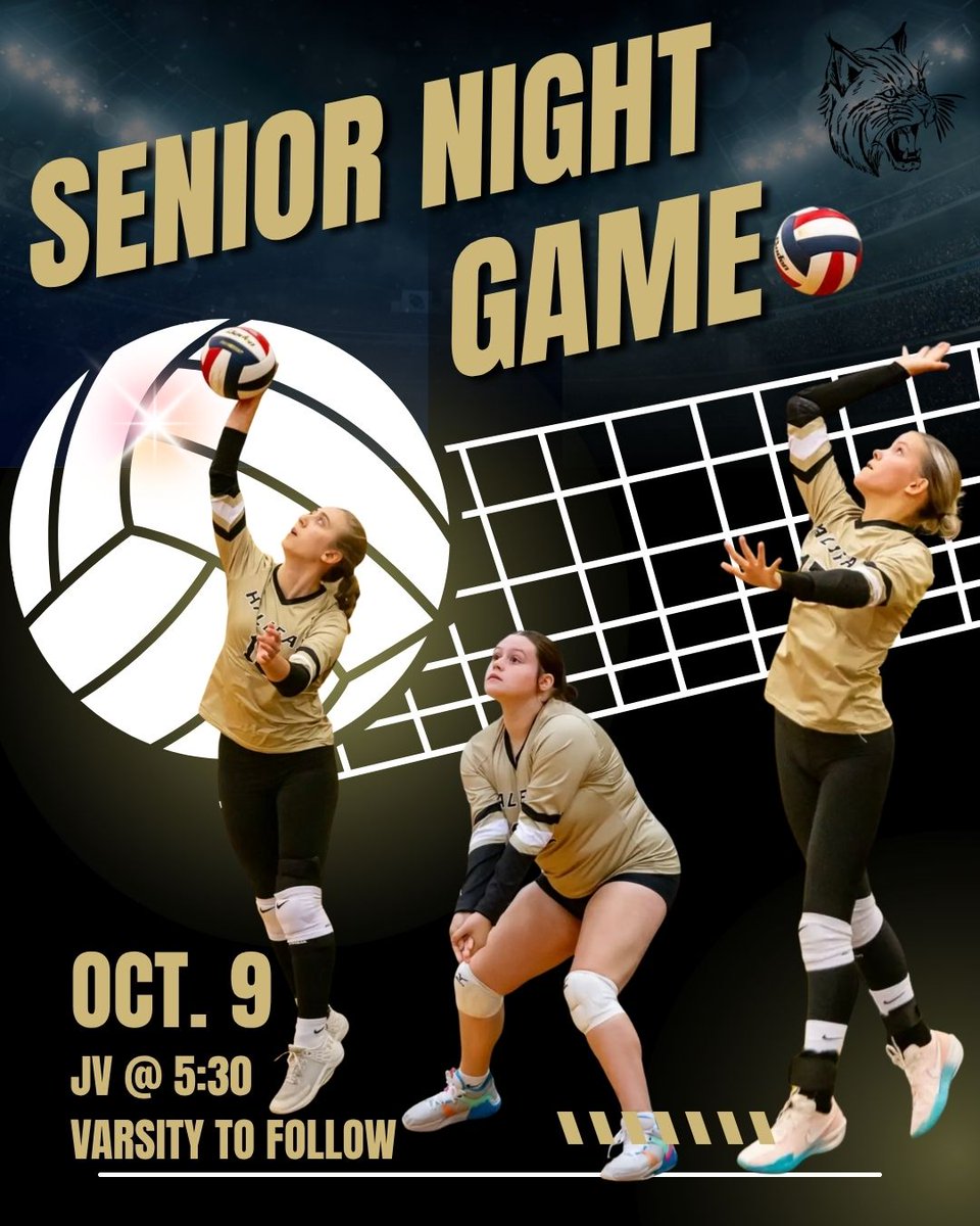 WildcatsHalifax's tweet photo. Girls Volleyball Senior Night vs Christian School of York. 5:30pm JV with Varsity to follow. https://t.co/3RLfeKwKvl
