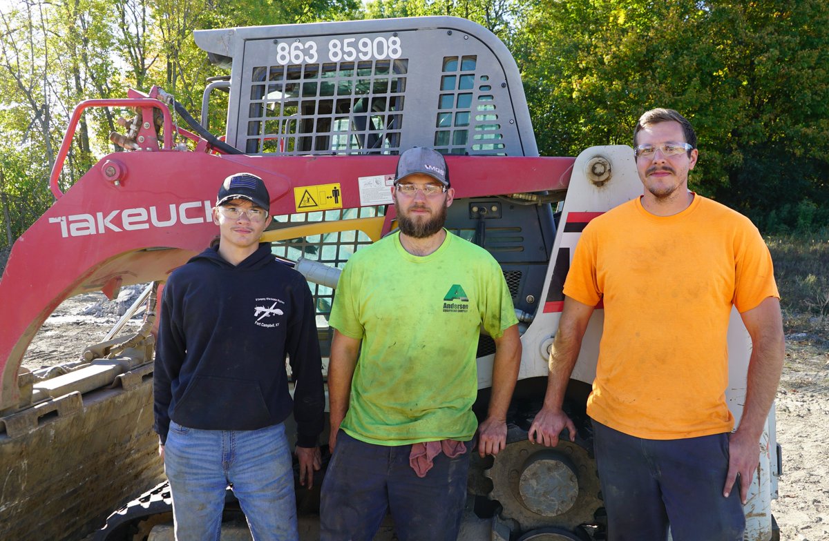 Work based learning in action. Tyler Hinze, a senior Heavy Equipment student from South Jefferson, works with <a href="/AndersonEquip/">AndersonEquipment</a>  in Watertown, getting a tutorial on how to repair equipment. #caringconfidentunited #boces
