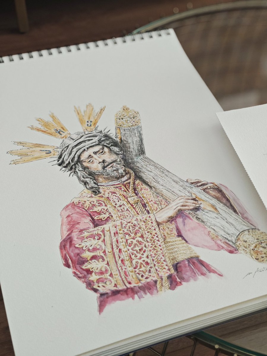 🟣Ntro. Padre Jesús del Gran Poder de Sevilla.
Técnica: acuarela sobre papel 300gr