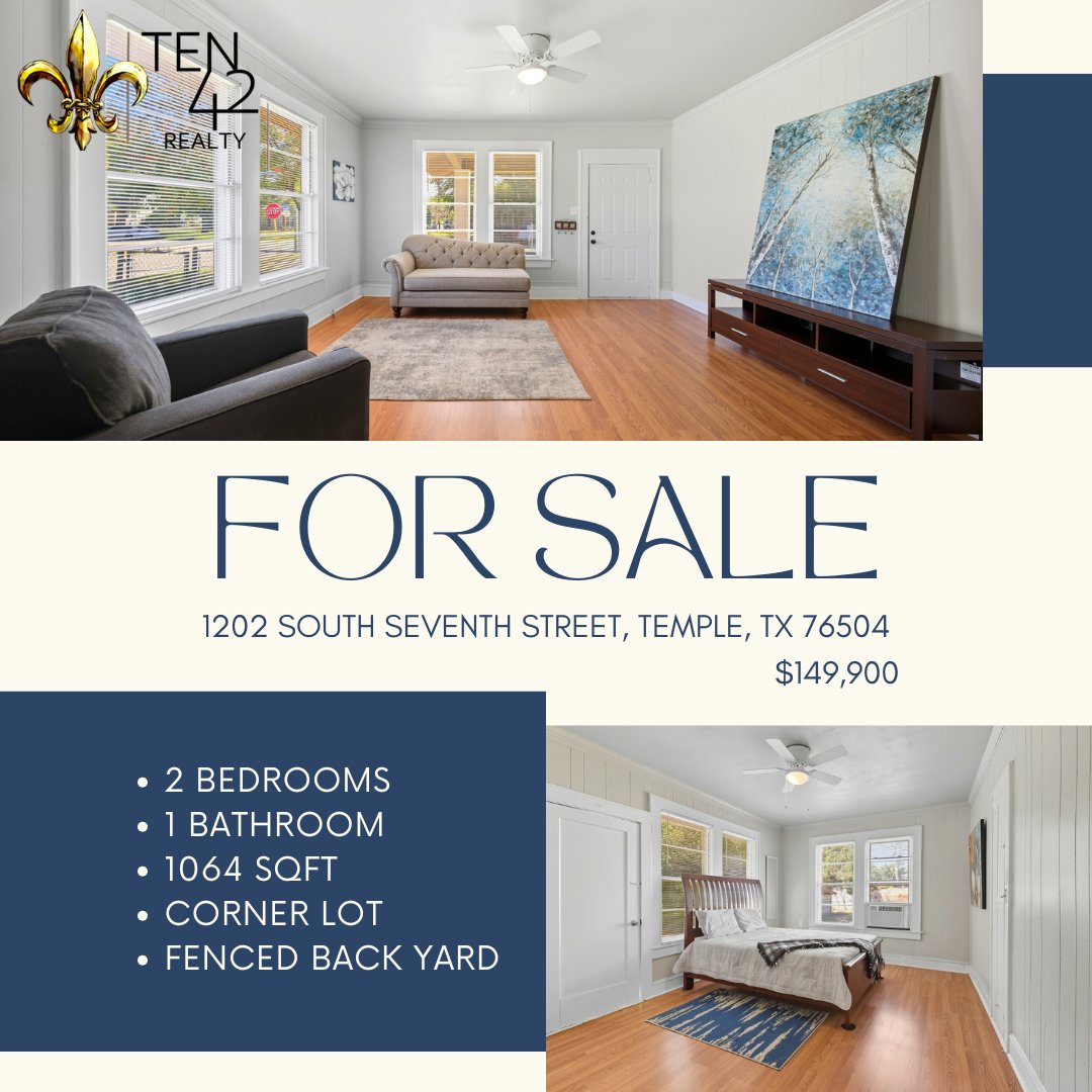 AlanHRealtor's tweet photo. Check out this little gem!
Completely remodeled in 2025.
Call today (254) 444-0808
or visit https://t.co/4ZOLUUy32f https://t.co/JoGiGEZ4DV
