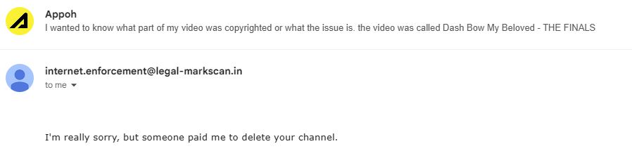 <a href="/YouTube/">YouTube</a> you really need to do something about your copyright system. How can this even be allowed??? please get in contact with me I will provide you with anything you need to get this solved
