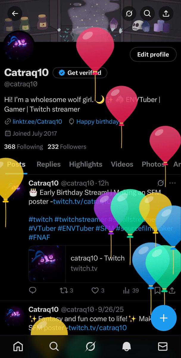 catraq10's tweet photo. It’s my birthday! 🥳 https://t.co/qIA0jVAlTR