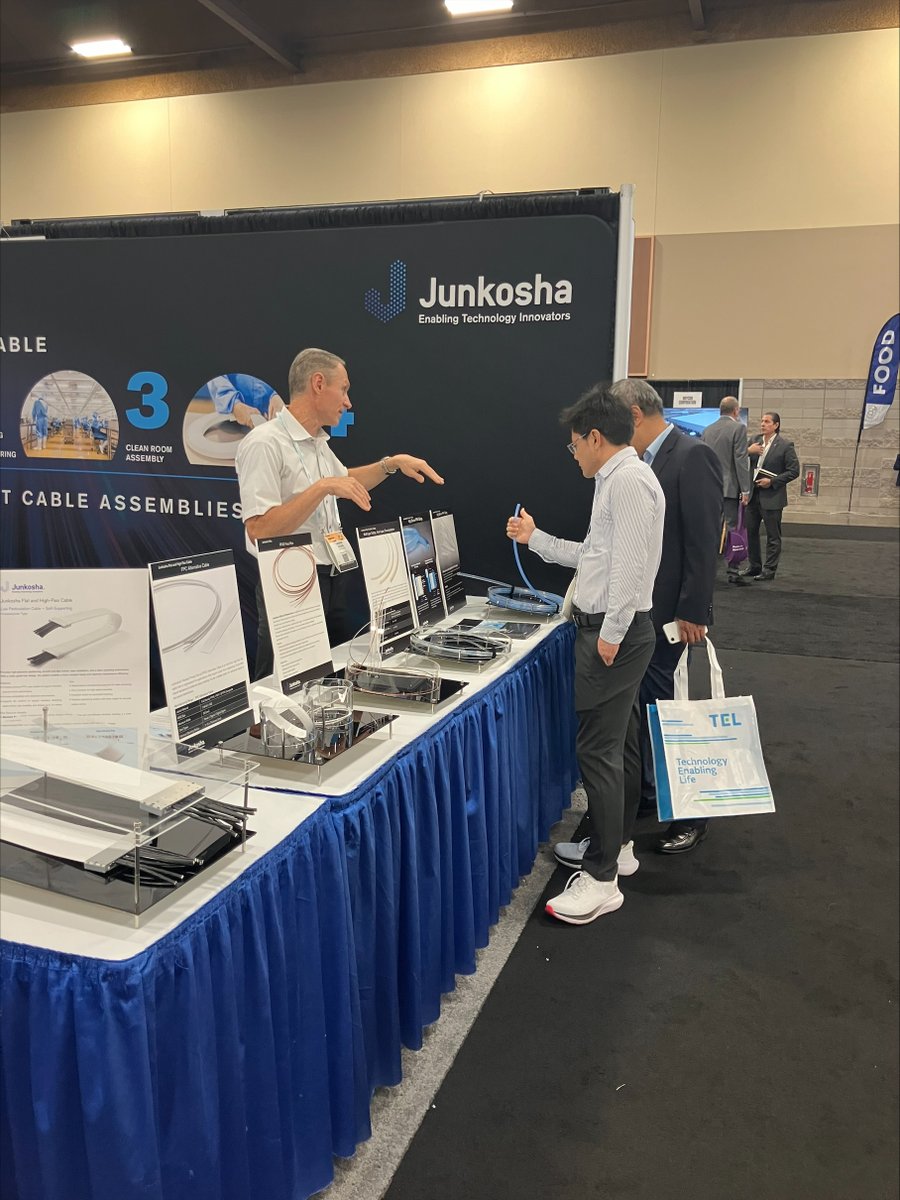 It’s the final day of #SEMICONWest 2025 - there’s still time to visit us at Booth 356.

See Junkosha’s new self-supporting Flat and High-Flex Cable in action.

More here: junkosha.com/en/news/290

#Semiconductormanufacturing