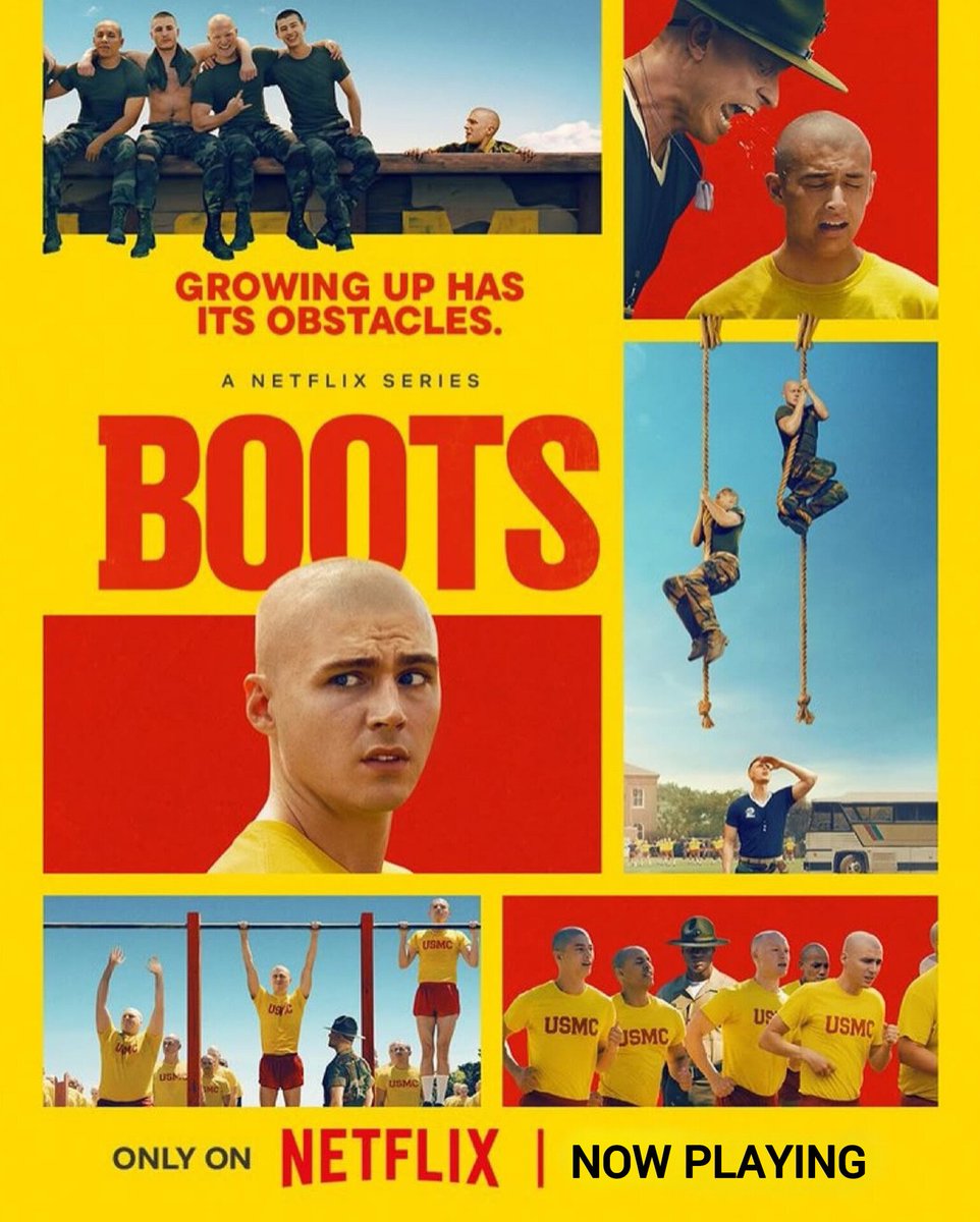 CinemaWikipedia's tweet photo. Netflix New Series #Boots Streaming Now On #Netflix.
Starring: #MilesHeizer, #MaxParker, #VeraFarmiga, #AnaAyora, #BlakeBurt, #CedrickCooper, #DominicGoodman, #NicholasLogan, #KieronMoore, #AngusOBrien, #RicoParis & More.
Created By #AndyParker.
#BootsOnNetflix #CinemaWikipedia https://t.co/iEO3slD9k3