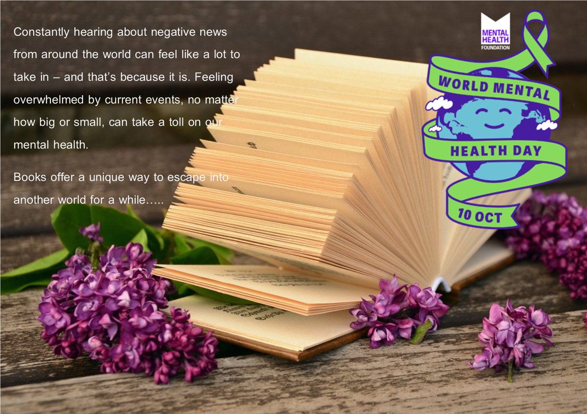 TOMORROW IS WORLD MENTAL HEALTH DAY. The theme is "Access to services-mental health in catastrophes and emergencies". Why not escape into a book..?📖🩹#WorldMentalHealthDay #BookEscapes <a href="/mentalhealth/">Mental Health Foundation</a> <a href="/MillfieldEng/">Millfield English</a> <a href="/NineAtMillfield/">9@Millfield</a> <a href="/millfieldhead/">Gavin Horgan</a> <a href="/MillfieldSenior/">Millfield School</a> <a href="/MillfieldY10_11/">Millfield Years 10&11</a>