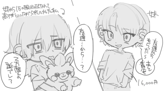 妹と3歳差なのに文化が違いすぎて怖い、普通に万超のブランド物とか貰ってくる…
学生時代の友達からの誕プレなんて食べ物とかじゃないの…?違う…?? 