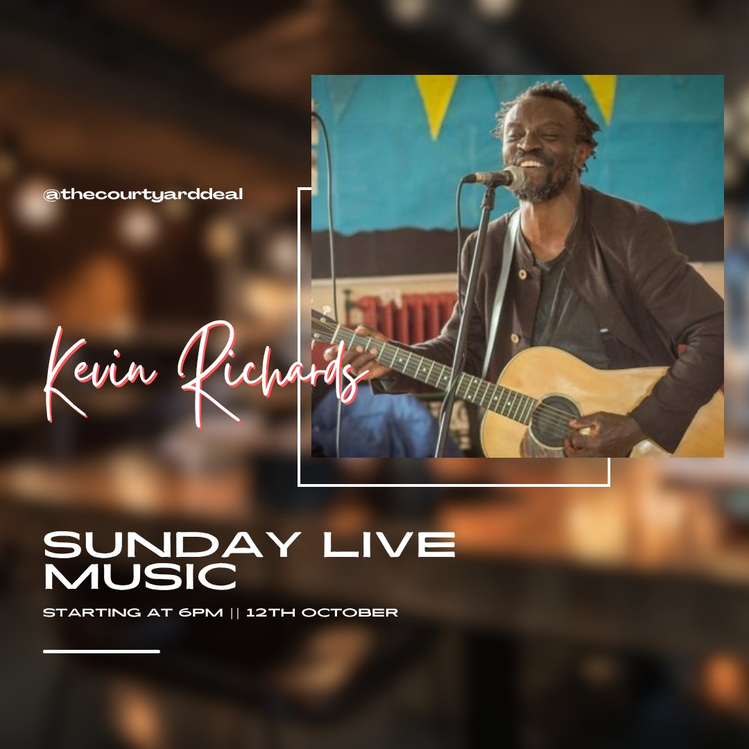 CommunityAd's tweet image. Looking for weekend evening plans in Deal this October?
The Court Yard Bar &amp;amp; Restaurant is hosting a series of live music nights, including performances by Kevin Richards on 10th and 12th October.
Expect candlelight, smooth vocals and a relaxed atmosphere.
#Deal #Kent #KentEvents