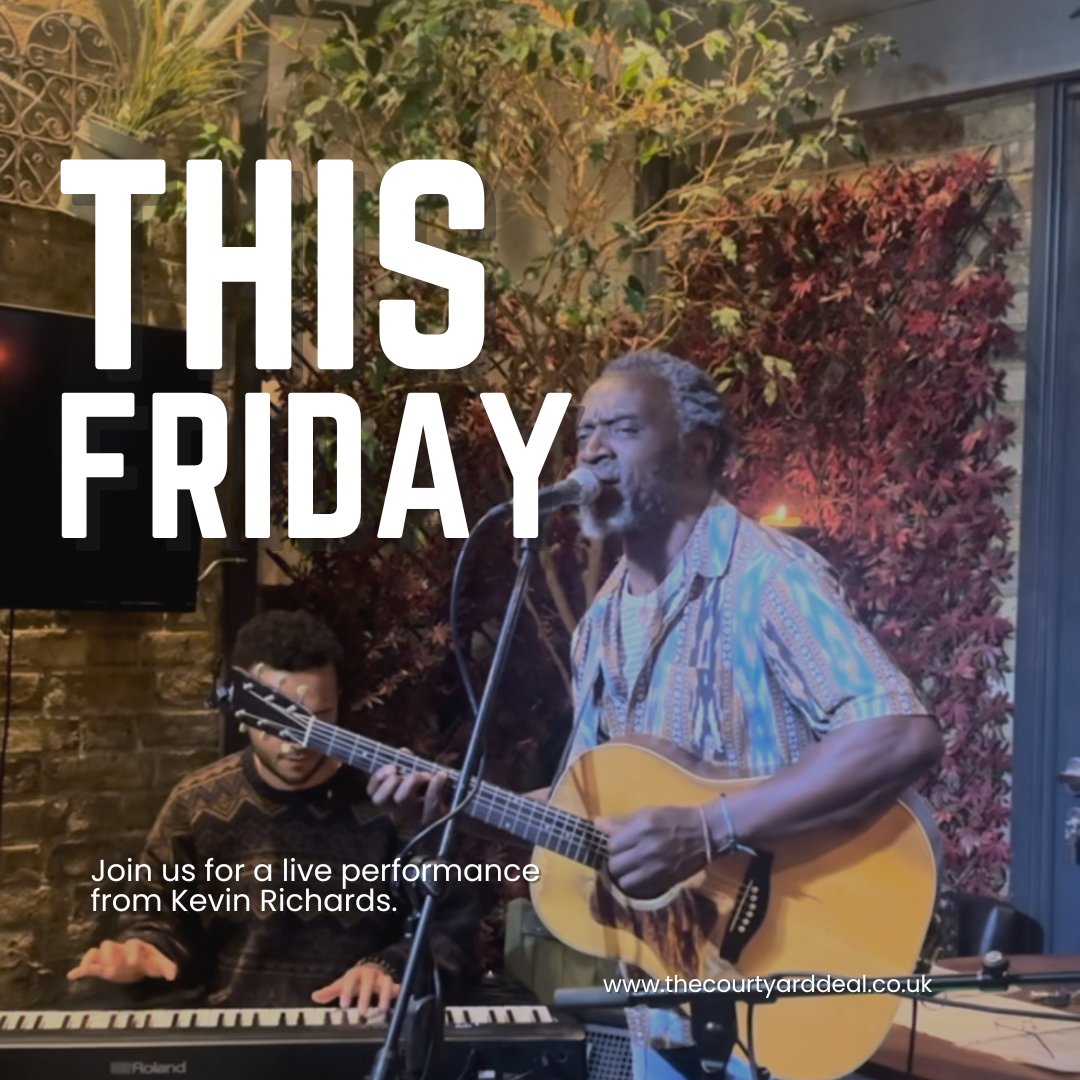 CommunityAd's tweet image. Looking for weekend evening plans in Deal this October?
The Court Yard Bar &amp;amp; Restaurant is hosting a series of live music nights, including performances by Kevin Richards on 10th and 12th October.
Expect candlelight, smooth vocals and a relaxed atmosphere.
#Deal #Kent #KentEvents