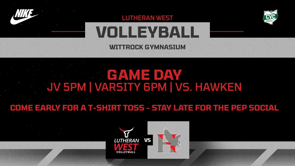 It's GAMEDAY at Wittrock Gymnasium! Your Longhorns host Hawken in volleyball action! #GoWest @LW_ATHLETICS