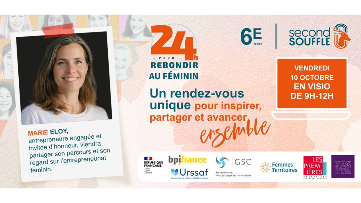 Association GSC (@associationgsc) on Twitter photo 🔎 J-1 avant les 24H pour Rebondir au Féminin de <a href="/1SecondSouffle/">Second Souffle</a>, un évènement en partenariat avec l'Association GSC
Plus que quelques heures pour s'inscrire 👉 forms.gle/iREQGzwnYuhWS1… 🔎 J-1 avant les 24H pour Rebondir au Féminin de <a href="/1SecondSouffle/">Second Souffle</a>, un évènement en partenariat avec l'Association GSC
Plus que quelques heures pour s'inscrire 👉 forms.gle/iREQGzwnYuhWS1…