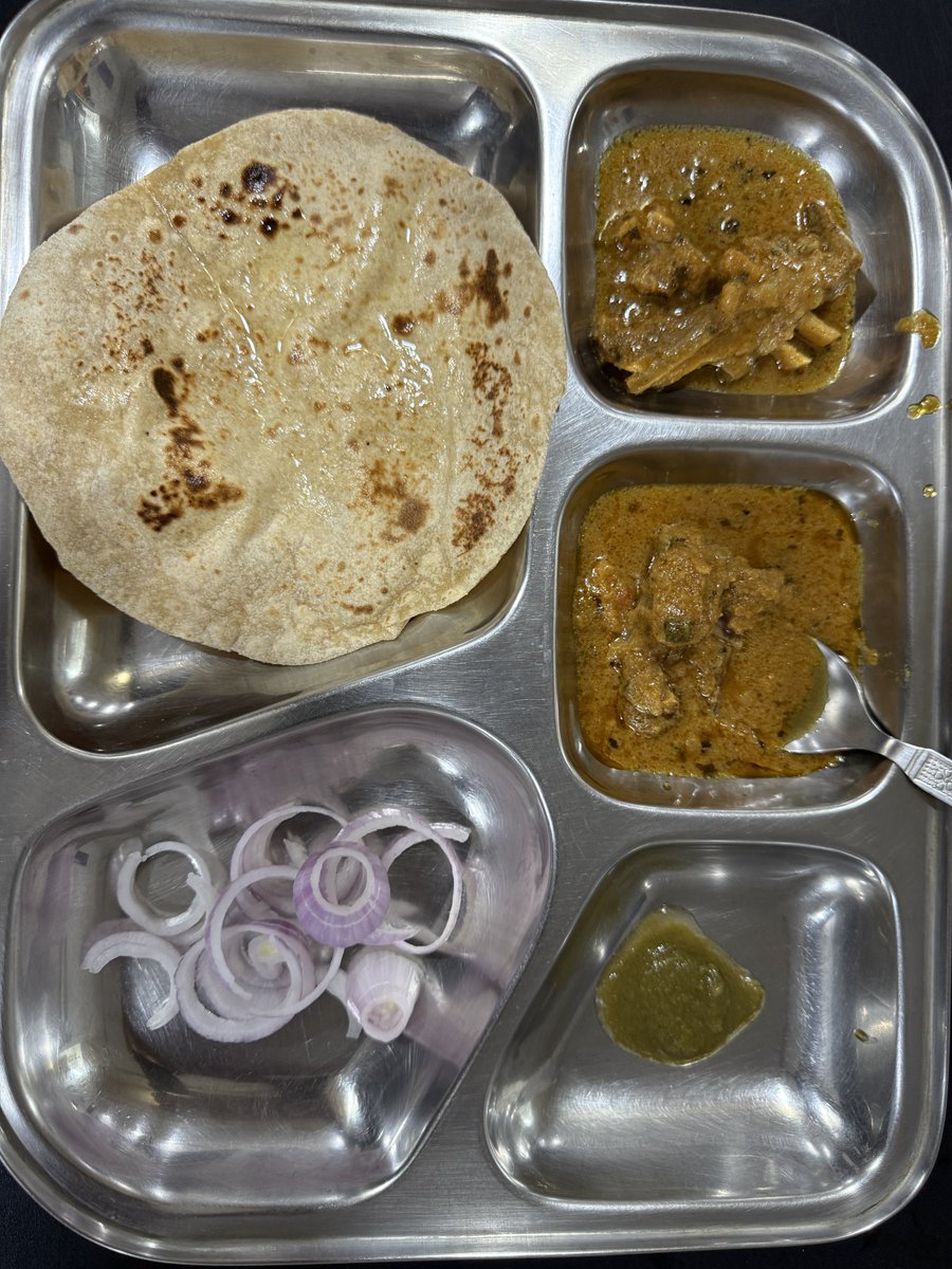 Punjabi friends will agree with me!

Maa de hath da mutton te chopdi hui rootiyan! 

Simple. Delicious. Epic!