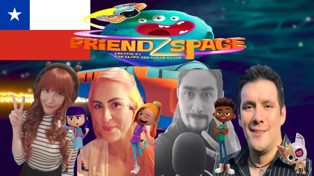 Camelo2017's tweet image. Esta es una imagen dedicada a los actores de voz de Friendzspace. Espero que les guste.
#Friendzspace #GabrielaCespedes #BelenMarin #EliasGutierrez @matofajardo #DoblajeChileno #DiscoveryKids