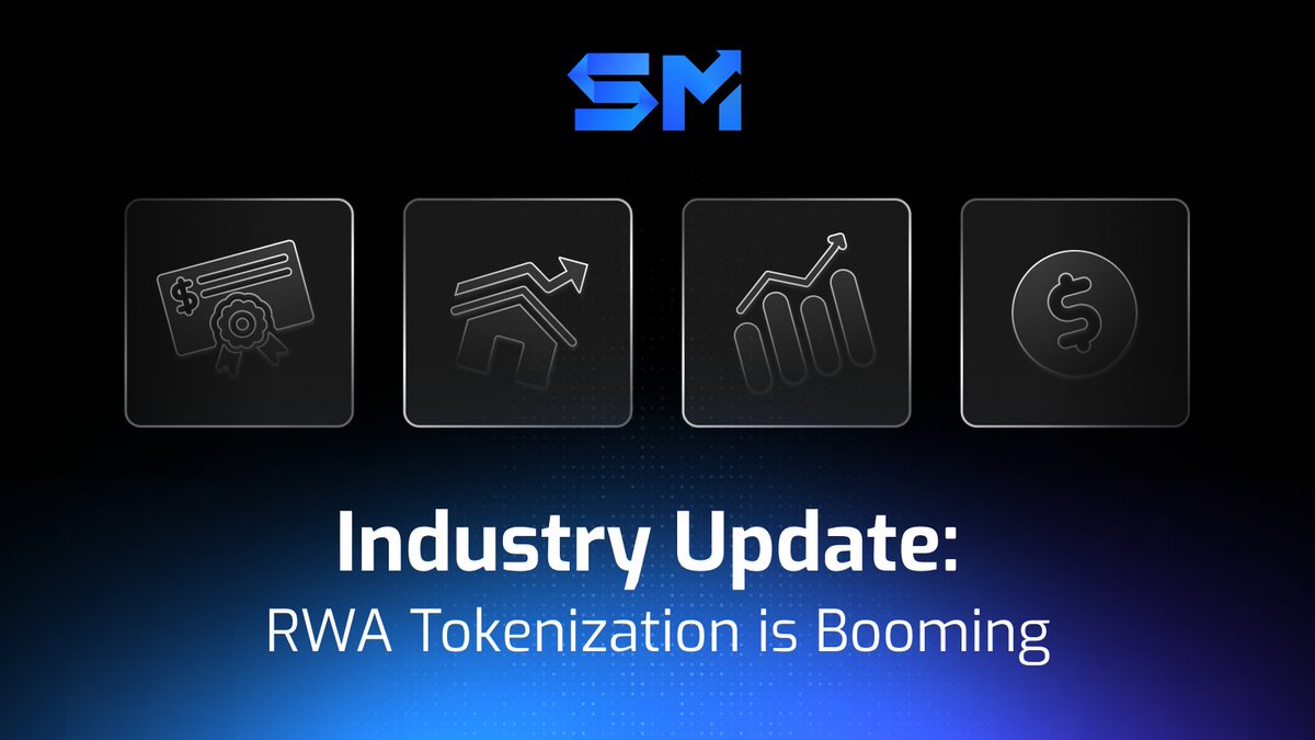 Smart_Meta_X's tweet image. RWA Tokenization is booming 🌍

🏢 Real estate, 💵 bonds, 📊 equities → all moving on-chain. The future of finance = liquid, transparent, accessible.

🚀 Smart Meta is leading with:
✅ $100B real assets
✅ RWA Vault System
✅ SM Token &amp;amp; $SMD Stablecoin

Smart Meta = the future…