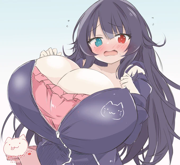 どうあがいても前が閉まらないタイプのふぉろわ
