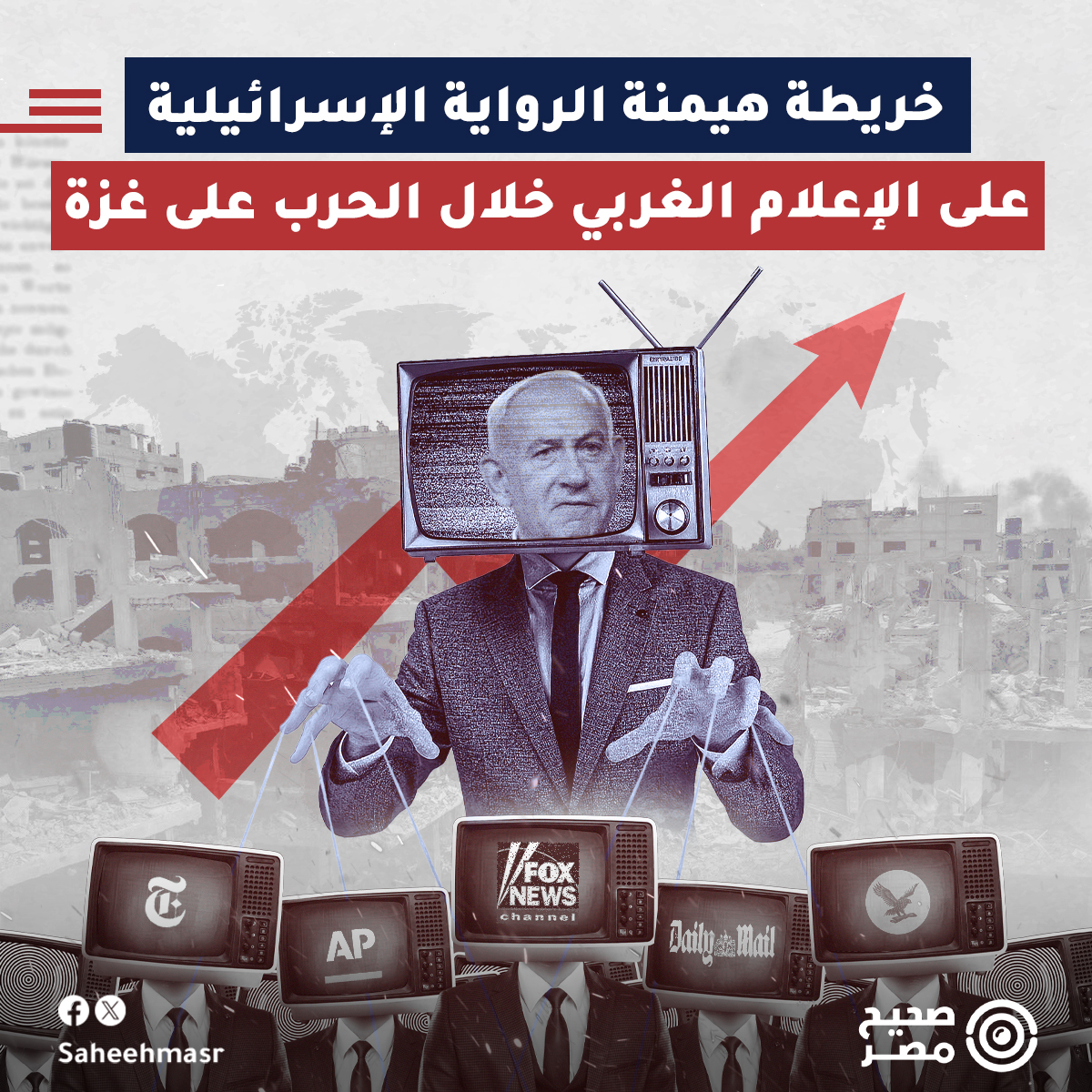 🔴 عبر تحليل أكثر من 16 ألف تقرير صحفي منشور في عشر مؤسسات إعلامية أمريكية وأوروبية، باستخدام أدوات تحليل بيانات متقدمة وخوارزميات استكشاف الأنماط اللغوية، يكشف "#صحيح_مصر" عن سيطرة المصادر الإسرائيلية على تغطية الصحف الغربية مقارنة بحضور ضئيل للمصادر الفلسطينية.

<a href="/anmatmedia/">Anmat</a>