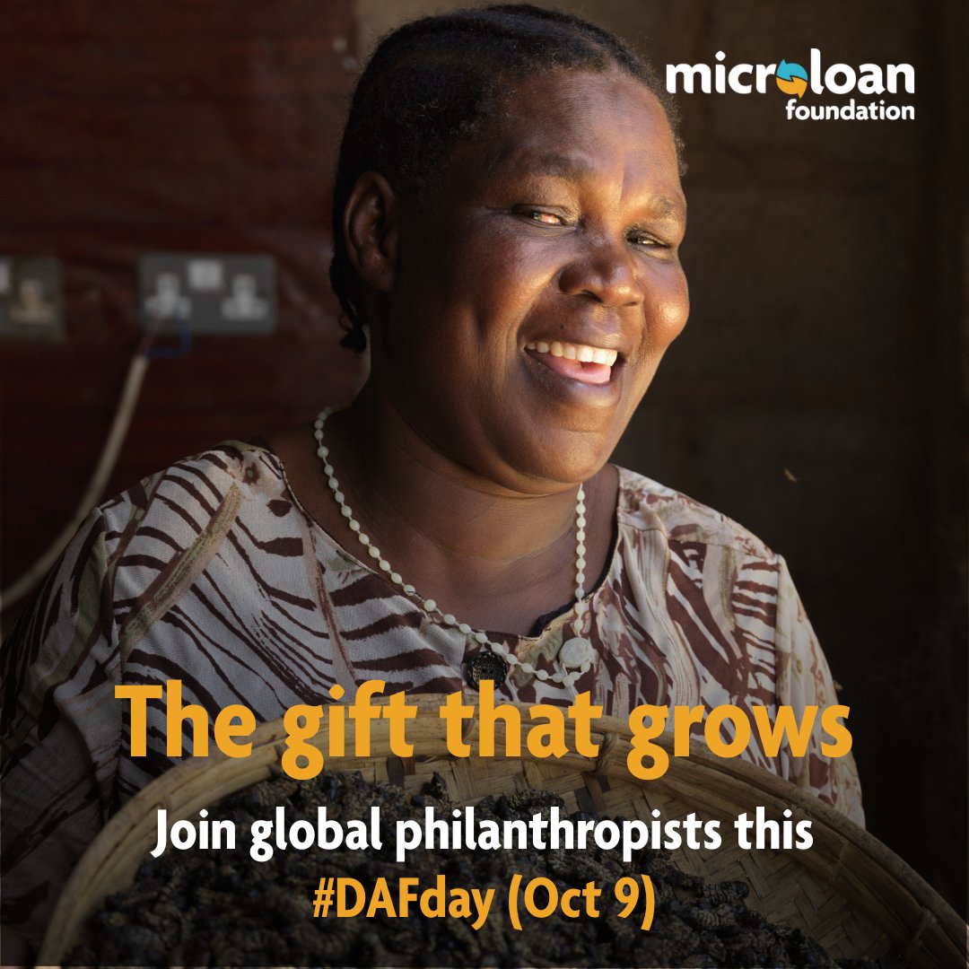 Today is #DAFday! Join philanthropists around the world in creating positive change! To learn more about donating through your DAF, contact the MicroLoan Foundation team at contact@mlf.org.uk #Microfinance #Philanthropy #EmpoweringWomen #TaxEfficientGiving #DonorAdvisedFund
