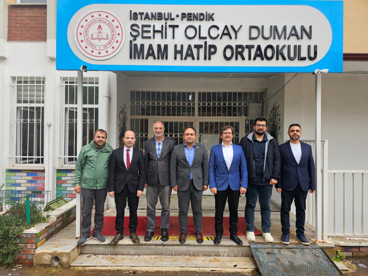 🌍 Her Gün Bir İlçemizde Okul Ziyareti
📍 Bugün: PENDİK
📌 Şehit Olcay Duman İmam Hatip Ortaokulu – Müdür Nihat KESKİN, Müdür Yardımcısı Tarık GÜL (Hayırlı Olsun ve Öğretmenler Odası Ziyareti)
📌 Tunalar Kızılay Anaokulu – Müdür Pınar ERTAN AKYAYLA (Hayırlı Olsun Ziyareti)
📌