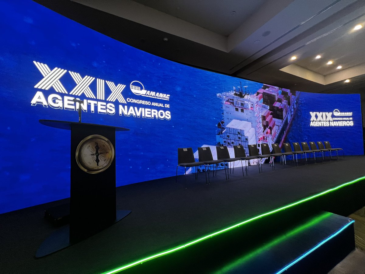 AmanacOficial's tweet image. ¡Todo listo para nuestro XXIX Congreso Anual de Agentes Navieros! ⚓

Del 8 al 11 de octubre, #Veracruz reunirá a los líderes del sector marítimo y portuario. 🌊

#AMANAC #CongresoAMANAC2025 #PuertosDeMéxico #TransporteMarítimo #Logística