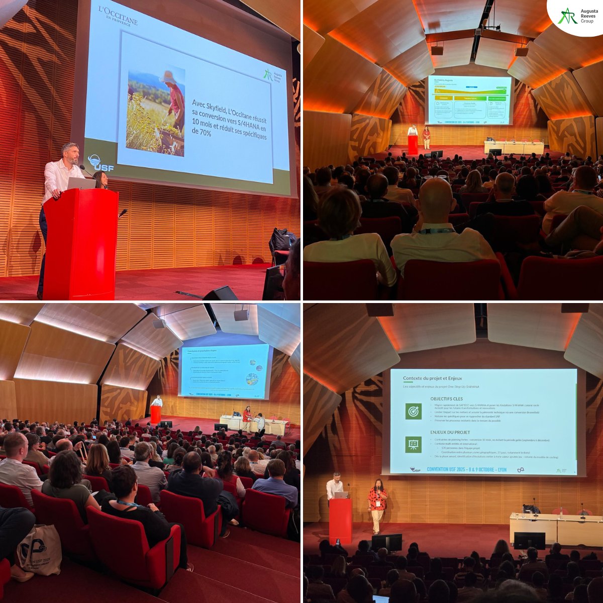 AugustaReeves's tweet photo. Retour d’expérience avec L’Occitane à @USF_officiel 

Hier à Lyon, nous avons eu le plaisir d'animer un atelier avec notre client L’Occitane en Provence dans le cadre de l’USF 2025.

#usf2025 #sap #s4hana #augustareeves #digitaltransformation https://t.co/aq0fb4BPqe