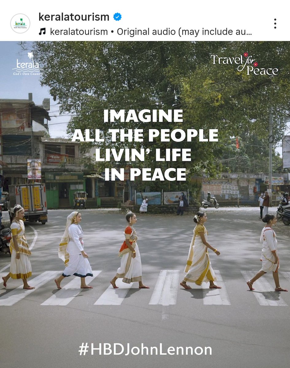 epradeep98's tweet image. Nice ad by Kerala Tourism.

#JohnLennon