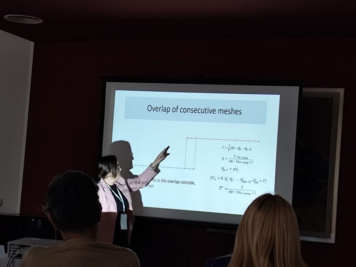 matematicasUCLM's tweet photo. La Prof. Henar Herrero @uclm_es @FCTQ_uclm @IndustrialesCR @imaci_uclm presentó investigación sobre métodos espectrales para turbulencia en 3rd Meeting of Serbia and Montenegro Mathematicians en Petrovac (Montenegro), 2-5/10. También participó como miembro Comité Solidaridad EMS. https://t.co/n3nZPOnz6r