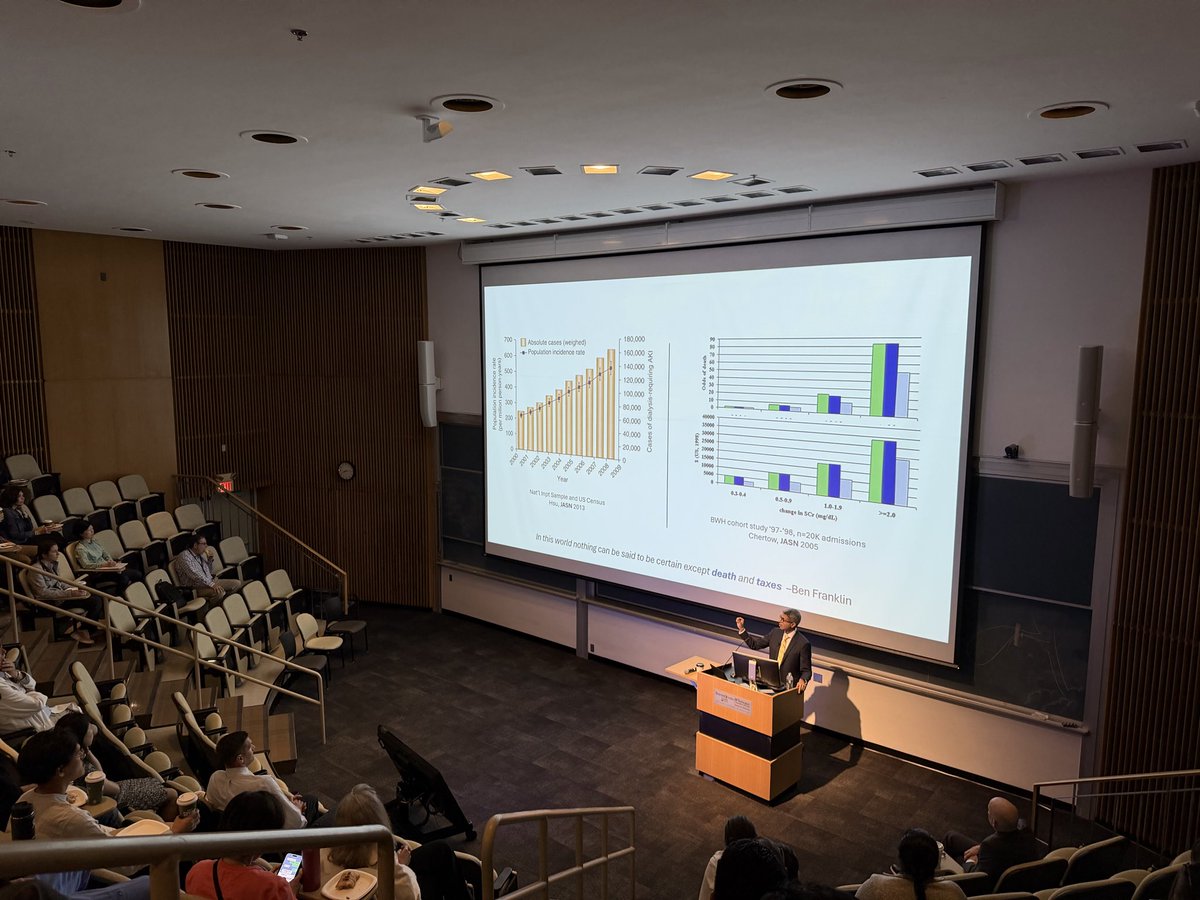 Myasirbaloch's tweet image. Excited to host @samirparikhmd for @WashUDeptMed Medicine Grand Rounds today! He delivered a brilliant talk on “Metabolic Frailty in the Kidney” exploring how mitochondrial health, NAD metabolism & cellular resilience may unlock new paths for kidney therapeutics!
#NephStrong