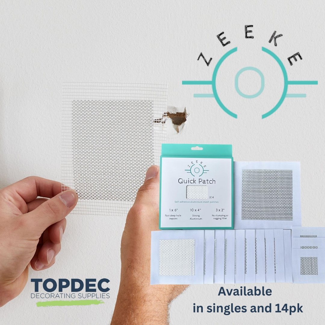 topdecbrush's tweet image. Zeeke Quick Patches – now available in singles and multipacks! 

Whether you need just one for a quick fix or a full pack for regular jobs, Zeeke has you covered.

Shop now: topdecbrush.com/product-page/z…

#Topdec #DecoratorEssentials #Zeeke #PaintingTools #ProPainter #TradeSupplies