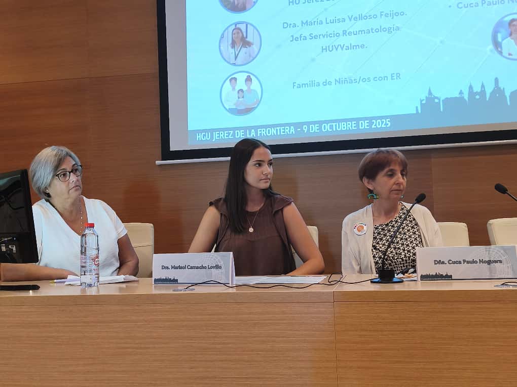 <a href="/AJEREA1/">AJEREA</a> <a href="/AndaluciaDOLOR/">Asociación Andaluza del Dolor</a> <a href="/Felupus/">Federación Española Lupus | #CONGRESOLUPUS25</a> <a href="/ags_nortecadiz/">AGS Jerez, Costa Noroeste y Sierra de Cádiz</a> <a href="/saludand/">Consejería de Salud y Consumo</a> <a href="/aytoJerez/">Ayuntamiento d Jerez</a> <a href="/unisevilla/">Universidad de Sevilla</a> <a href="/CEADE_/">CEADE</a> <a href="/federacionLIRA/">Federación LIRA</a> <a href="/HRegionalMalaga/">Hospital Regional Universitario Málaga</a> <a href="/HUVMacarena/">Hospital Virgen Macarena</a> <a href="/asociacionalal/">ALAL</a> <a href="/grupo_ihp/">IHP Pediatría</a> <a href="/SERPE_ReuPed/">SERPE</a> <a href="/STOP_FMF/">As Esp de FMF y Autoinflamatorios. Stop FMF</a> ▪️Patología Reum en Infancia: Diagnóstico y Acceso al tratamiento.
👩🏻Dra. Mariló Toledo. Reumatología <a href="/ags_nortecadiz/">AGS Jerez, Costa Noroeste y Sierra de Cádiz</a>.

▪️Uveítis y Enfermedad Autoinmune.
👩🏻Dra. María Luisa Velloso. Reumatología <a href="/AGSSurSevilla/">AGS Sur de Sevilla</a>.

▪️👩🏻👦🏻Familias de niños/as y adolescentes con Enferm. Reumática.