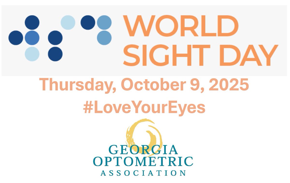 GOA_Eyes's tweet image. Georgia's doctors of #optometry are joining with their colleagues around the world to celebrate #WorldSightDay! International theme #LoveYourEyes encourages you to take care of your eyes and share the message of the importance of eye care. GOAeyes.com #BeVisionSmart