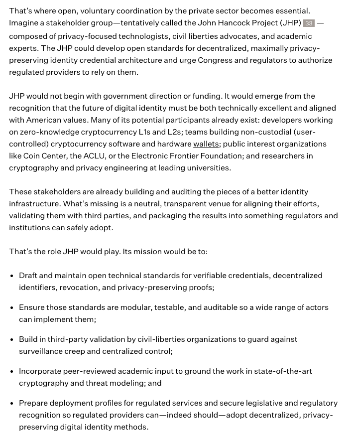 Centralized ID silos are honeypots just asking to be cracked open. Uploading our  precious documents to every site we want to use is antiquated and foolish.

The Discord breach is more proof that Coin Center's proposed John Hancock Project to advance privacy preserving digital