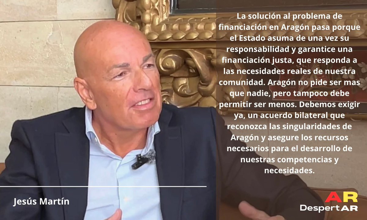 DESPERTARARAGON's tweet image. ⏰ #Aragón debe pedir lo que le corresponde por derecho propio, no debemos permitir quedarnos de nuevo en al furgón de cola.