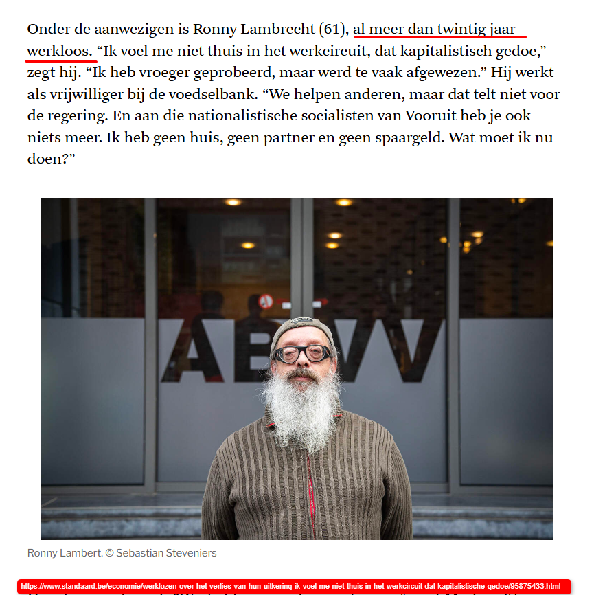 ducdorleans61's tweet photo. @FionaFeagle mensen als "Ronny Lambrecht" profiteren, heel bewust,  #maximaal van het systeem, maken dat andere figuren zoals @carogennez en @conner_rousseau #MEGA-salarissen + kosten ontvangen, en zorgen voor het failliet van 🇧🇪 ..

hij kan altijd naar de voedselbank .. kent de mensen ! https://t.co/1QYQPhMb61
