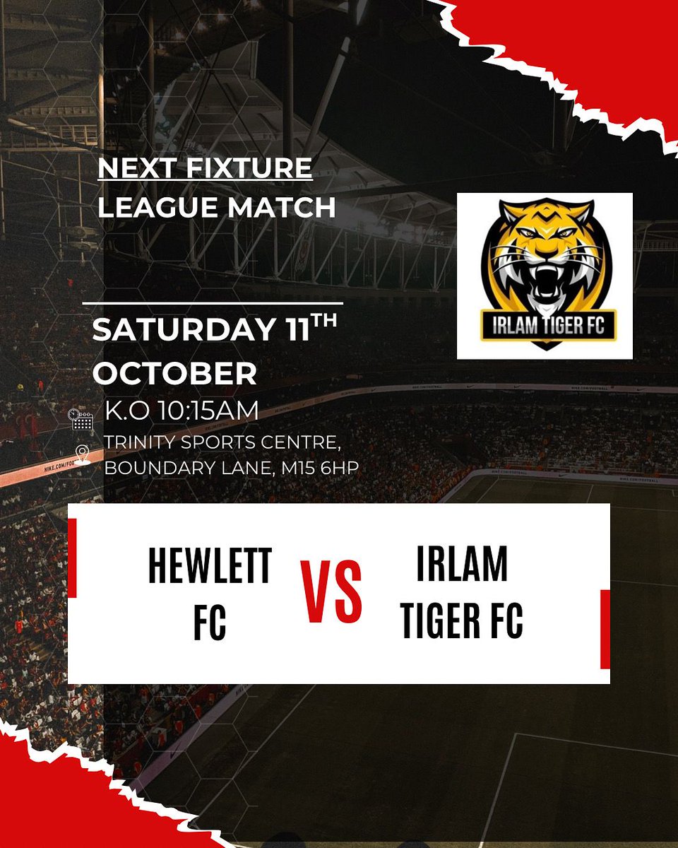 Next match this saturday